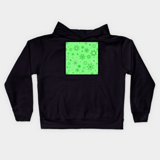 Green Stars on Green Repeat 5748 Kids Hoodie